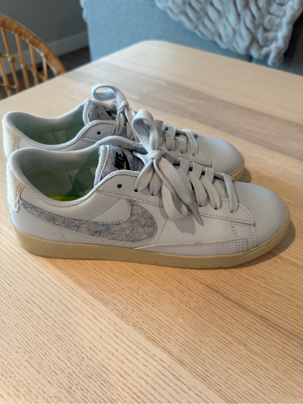 Nike Light Blue Low-Top Sneakers